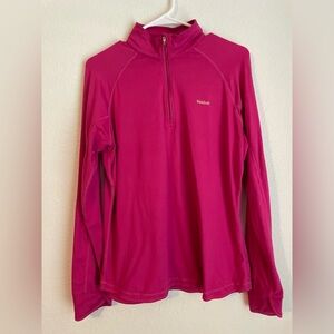 Reebok Fuchsia Half-Zip Pull Over size XL
